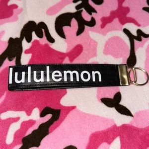 Lululemon handmade large key chain/ purse tag
